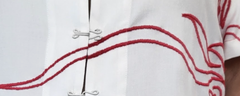 White Crop Top hook and eye closure